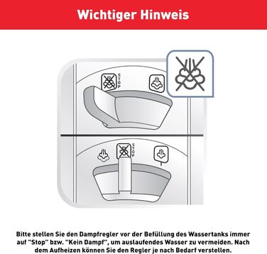 Парова праска 2400 Вт Потужність пари 180 г/хв. ємність 270 мл швидке нагрівання та ефективне прасування керамічна підошва краплев