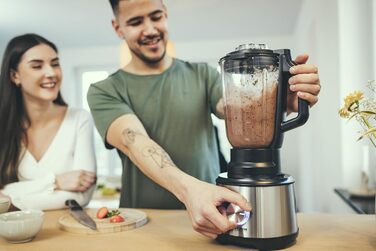 Мультифункціональна кухонна машина SEVERIN KM 3892, 1200 Вт кухонний комбайн для замішування, змішування, тертки та подрібнення з розширеним набором аксесуарів