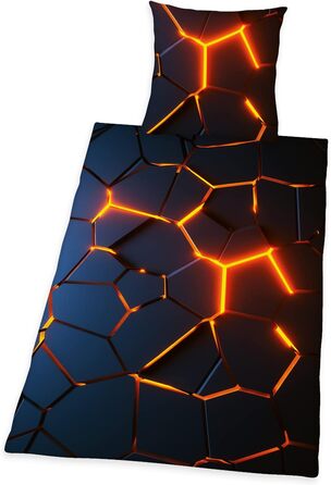 Комплект постільної білизни з ефектом стада 3D, наволочка 80 х 80 см, підодіяльник 135 х 200 см, на блискавці з плавним ходом, 100