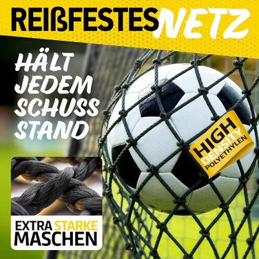 Футбольні ворота для дітей та дорослих у саду з антикорозійним покриттям - дитячі футбольні ворота, включаючи ґрунтові анкери для оптимальної стійкості - футбольні ворота з оббивкою по периметру 180 см x 120 см.