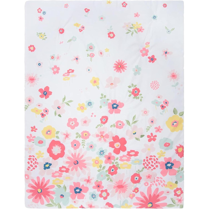 Комплект дитячої постільної білизни Sammy & Lou Floral Sprinkles для дівчаток, 4 предмети, в т.ч. ковдра, простирадло, підодіяльни