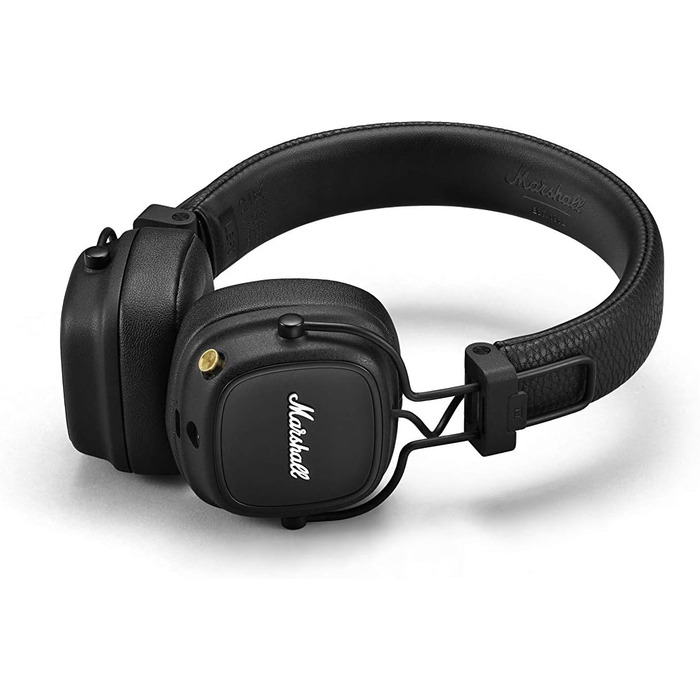 Навушники Marshall Major IV On Ear Bluetooth, бездротові навушники, складні, 80 годин бездротової роботи від акумулятора - чорний