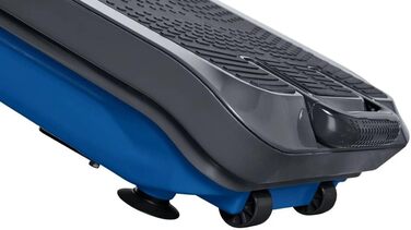 Віброплита Crivit Vibration Board з 6 програмами тренувань, 2 еспандерами та 2 ручками для віджимання, синій чорний, 74 см