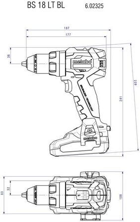 18 LT BL (602325800) Taladro atornillador de batera, 18 LT BL (602325800) Taladro atornillador de batera