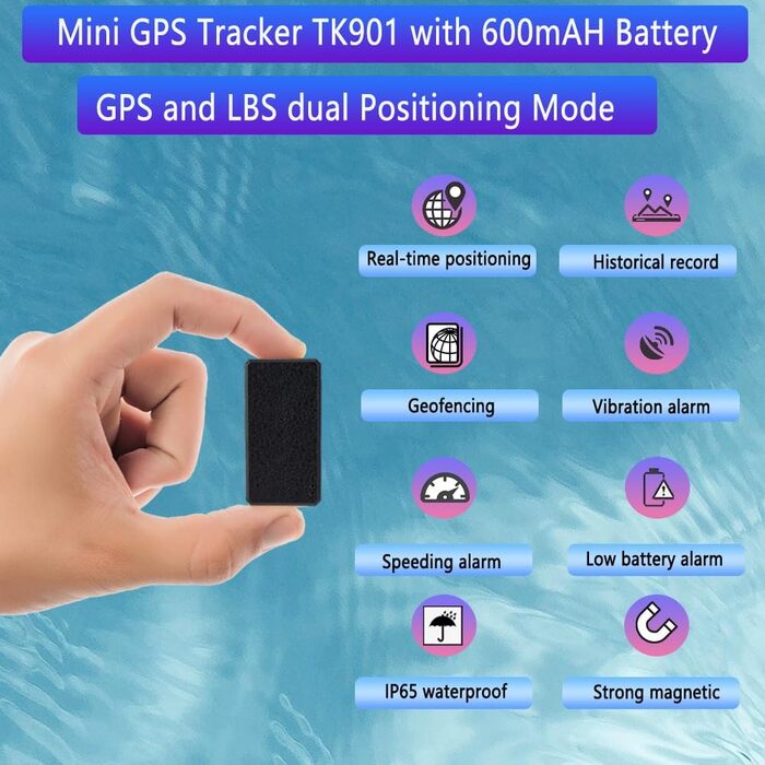 Міні-трекер TKMARS GPS 4G TK901, маленький GPS-шукач з магнітом, прихований пристрій відстеження в режимі реального часу, що перезаряджається, додаток та веб без підписки, міні-пристрій відстеження для дитини, валізи, транспортного засобу, автомобіля