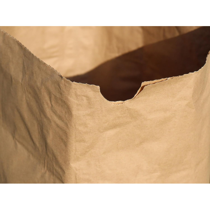 Паперові пакети для сміття, 70 літрів, 2-шарові, 70 г/м, 25 шт. , 85x55x23 см, коричневі