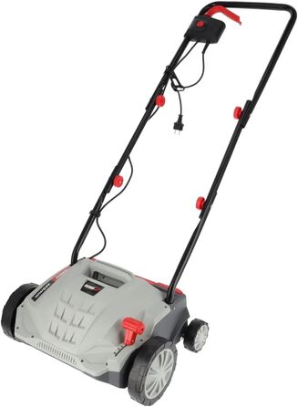 Аератор газону DEDRA, електричний, потужність 1500 Вт, 3000 об/хв, ширина захвату 32 см, низький рівень шуму, мішок для збору 30 л, з регулюванням глибини