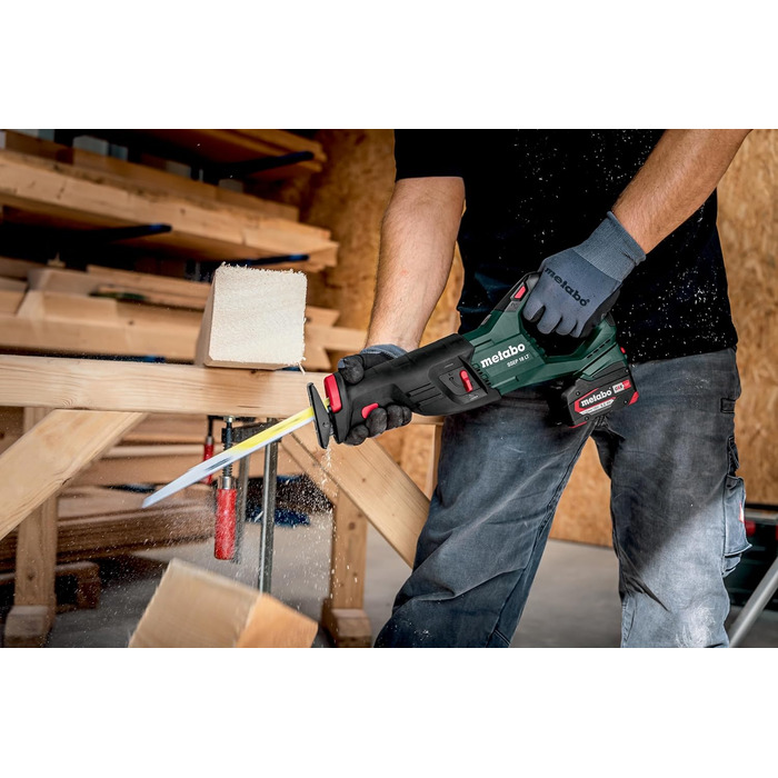 Акумуляторна пила Metabo SSEP 18 LT - 601616850 - 18 В - Ідеально підходить для важкодоступних місць - Без акумулятора та зарядног