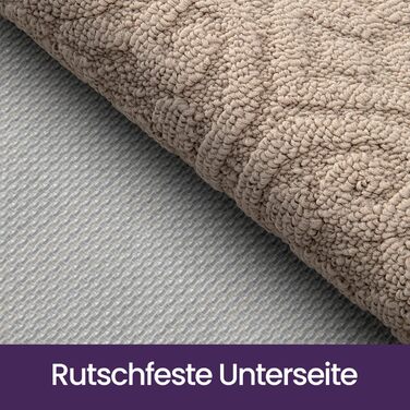 Килимок для вловлювання бруду DEXI 60 x 90 см, нековзний килимок для прихожих, килимок, що миється, абсорбуючий килимок для входу, передніх дверей, патіо, коридору, бежевий 60 x 90 см бежевий