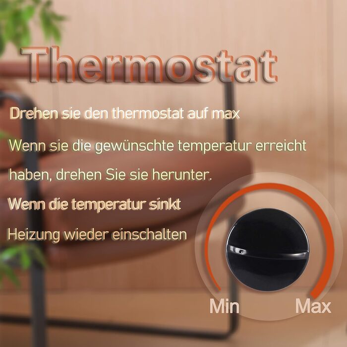 Конвекторний радіатор DONYER POWER 2000 Вт з регульованим термостатом (не минулорічний) бежевий