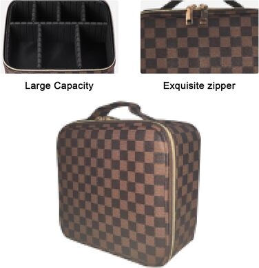 Косметичний футляр для зберігання косметики з регульованими відділеннями для косметичних пензликів для макіяжу Туалетні приналежно