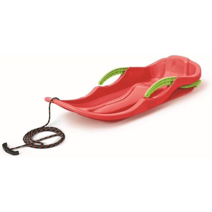 Санки, боб-след, дитячі санки, тобоган, дитячі санки з гальмами, включаючи мотузку, слайдер, тобоган 79 см Race S пластикові санки червоного кольору