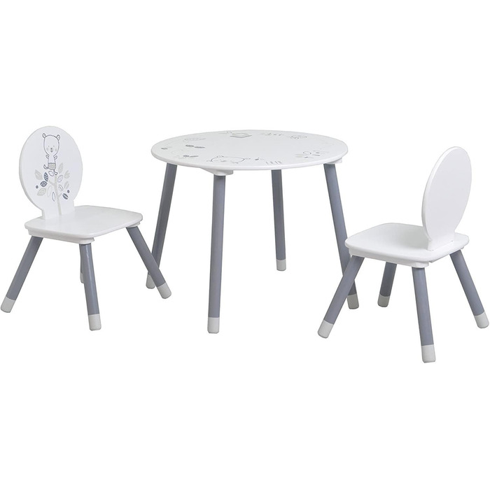 Дитяча група сидінь Habeig, дитячий стіл з 2 стільцями, дитяча парта