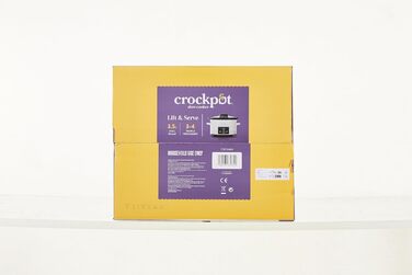 Цифрова мультиварка Crock-Pot з відкидною кришкою Регульований час приготування 3,5 літра (3-4 людини) Гриби та хром CSC060X