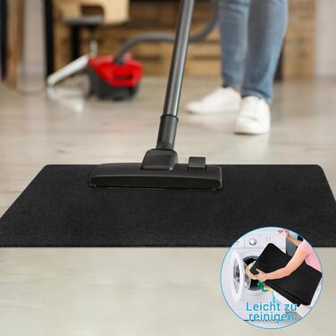 Килимок для підлоги COSYLAND, килимок для стільця, килимок для офісного стільця, багатофункціональний килимок для стільця, офісний килимок для дому та офісу, чорний