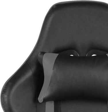 Ігрове крісло, обертове крісло, офісне крісло, сірий колір, ПВХ