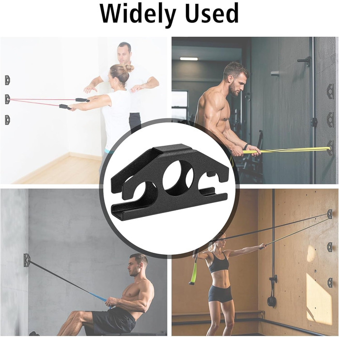 Настінні анкери для еспандерів - компактні настінні анкери для домашнього спортзалу, силових тренувань, фізичної терапії, фітнесу з монтажними гвинтами, 3 шт.
