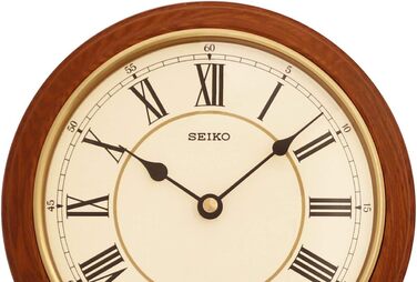 Настінний годинник Seiko з маятником, коричневе дерево, модель QXC213B