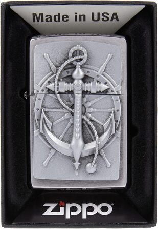 Запальничка Zippo 2004290 Nautic бензинова запальничка, латунь, вигляд нержавіючої сталі, 1 x 3,5 x 5,5 см