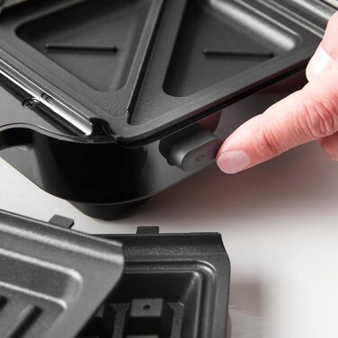 Багатофункціональний прилад Russell Hobbs 3-в-1 бутербродниця, вафельниця, контактний гриль Творіння (можна мити в посудомийній машині, тарілки з антипригарним покриттям і дуже глибокі пластини, без бісфенолу А) 26810-56