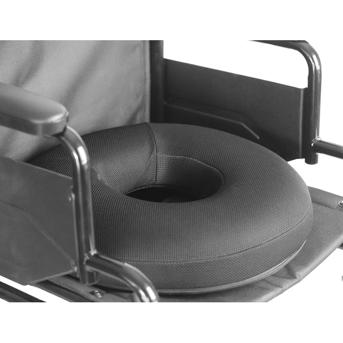 Подушка сидіння Donut Orthopedic (42.5x42.5x9 см), Seat Ring, Ортопедична кільцева подушка, Протипролежнева подушка для інвалідного крісла, Подушка для сидіння від геморою, Кругла подушка для сидіння з пролежнями.