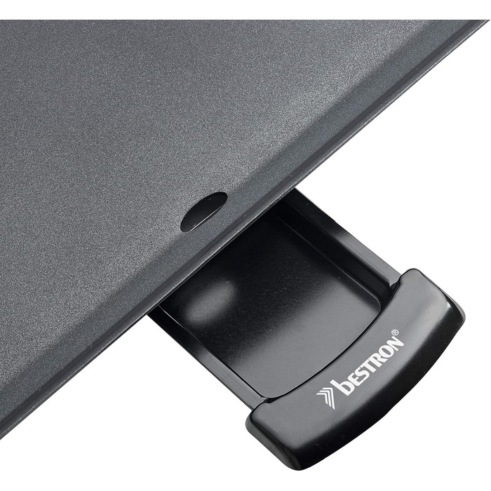 Електричний настільний гриль Bestron, пластина для гриля планча/теппаньякі з антипригарним покриттям, задоволення від гриля до 4 осіб, 2 000 Вт, колір Чорний, 47,5 х 25,5 см