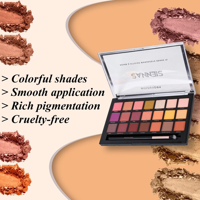 Палітра тіней Profusion Cosmetics (21 відтінок)