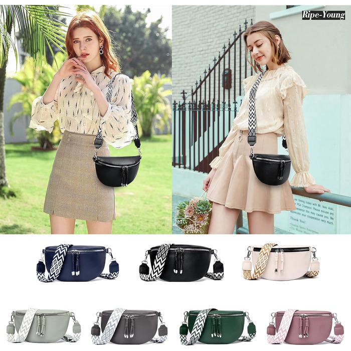 Жіноча сумка через плече Жіноча невелика сумка Жіноча стильна сумка з широким ремінцем Світло-зелений пакет кредитних карток Надіс