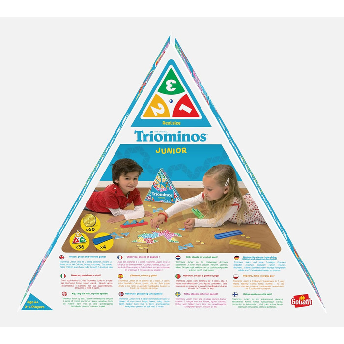 Настільні ігри від 4 років - Настільні ігри для 2-4 гравців - Гра в доміно, сімейна гра для дітей із середньою тривалістю 20 хвили