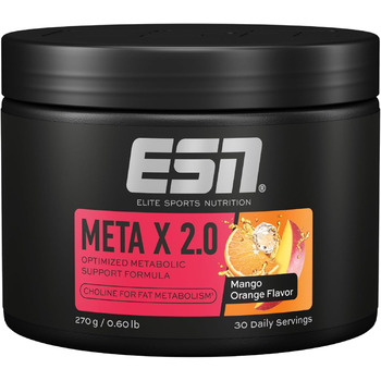 Жироспалювач ESN Meta X 2.0 – Манго-Апельсин, 270 г (30 порцій)