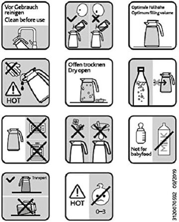 Термос Emsa 515708 з насосом Ponza, ємність 1,9 л, ізольована кружка, важіль тиску, знімний піддон для крапель, червоний, 17 x 16,5 x 39 см