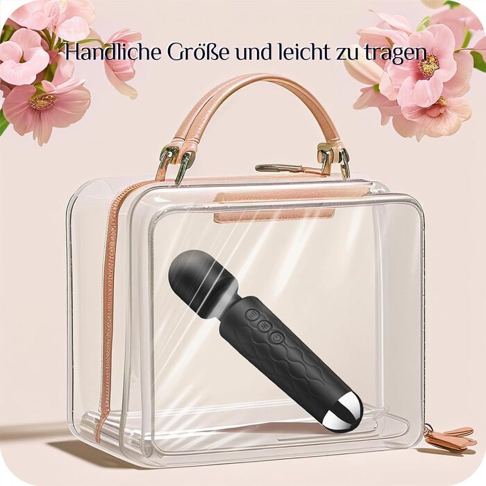 Вібратор SANJIANKE для жінок, стимулятор клітора та G-точки, 8 швидкостей, 20 режимів, чорний матовий