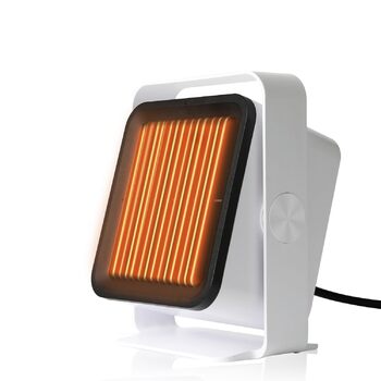 Енергозберігаючий вентилятор-обігрівач, PTC матеріал з 2 режимами, невеликий портативний вентилятор-обігрівач, захист від перегріву та перекидання, портативний та тихий вентилятор-обігрівач для дому, офісу, спальні