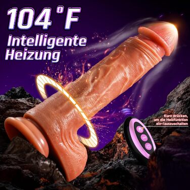 Покращений інтерактивний вібратор для пеніса зі штучним інтелектом 5-в-1, фалоімітатор XXL з штовхаючою, вібруючою та зігрівальною секс-іграшкою для жінок, комплекти вібраторів з рідкого силікону для анального сексу для жінок з присоскою, тілесно-коричнев