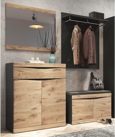 Вішалка для одягу сучасний комплект меблів для передпокою передпокій вішалка для одягу комод дзеркало вішалка для одягу лавка з по