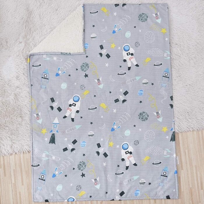 Комплекти постільної білизни для дитячого ліжечка Brandream Galaxy для хлопчиків, космічний дитячий набір із 3 предметів ковдра дл