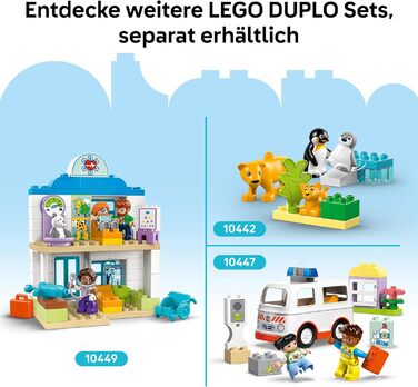 Конструктор LEGO DUPLO 10446, 3-в-1 Сім'ї Диких Тварин, 92 деталі