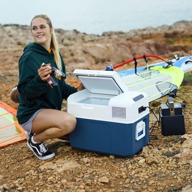 Електричний компресорний холодильник, 31 л, 12/24/230 В, міні-холодильник для автомобіля, вантажівки, човна, будинку на колесах та