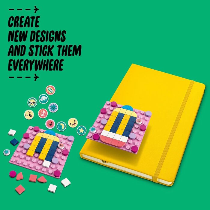Набір LEGO DOTS Клейкі пластирі Megapack 41957 Arts and Crafts 5-в-1 для створення мозаїки, наклейки-пластирі своїми руками, ідея подарунка для творчих дітей, створіть індивідуальні дизайни для зошитів