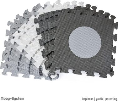 Килимок-головоломка Moby-System для немовлят, 90 см x 90 см x 1 см, ігровий килимок, без запаху, килимок великий, килимок-головоломка для хлопчиків і дівчаток, ігровий килимок без забруднюючих речовин, килимок для повзання без запаху (Pmf-3)