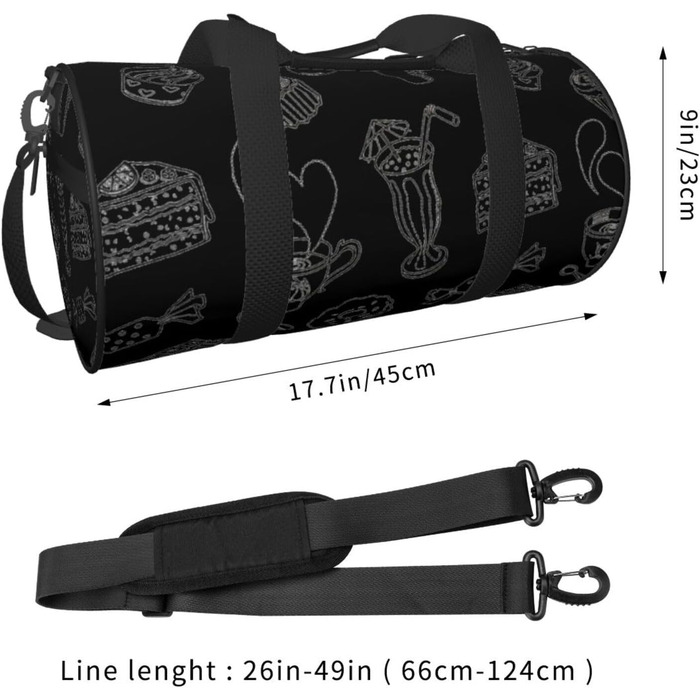 Блискучий та вишуканий візерунок, кругла форма, велика місткість, дорожня сумка, легка та міцна, ідеальний подарунок для походів, відпустки, ділових поїздок та іншого, для чаювання, універсальний розмір