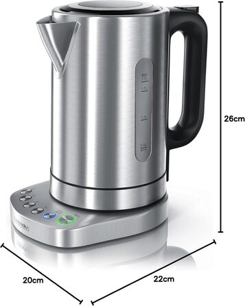 Чайник з нержавіючої сталі потужністю 3000 Вт з регулюванням температури - 4 обраних температурних режими - функція підтримання те