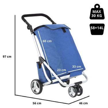 Сумка-візок ShoppingCruiser 3 Wheels Blue (650062)