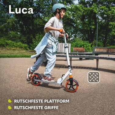 Складаний самокат для дітей і дорослих до 100 кг Регульований і легкий всього 4 кг Міцна конструкція 20-сантиметрові колеса Аморти