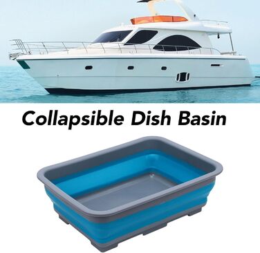 Складана раковина Haofy, легка, портативна, для кемпінгу, пікніка, кухні, кемперів, човнів