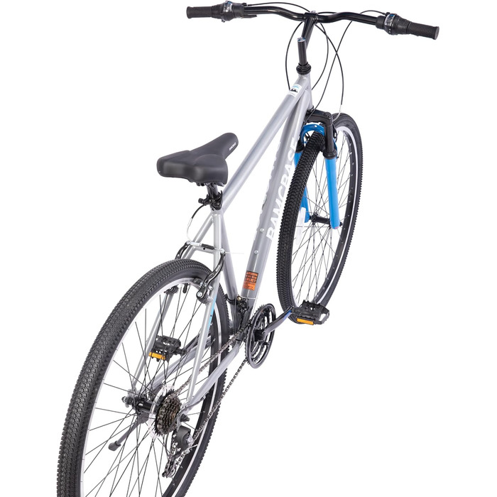 Гірський велосипед HILAND BAMCBASE 26/27,5/29 дюймів, високоміцна сталева рама, 21-швидкісний гірський велосипед, V-подібне гальмо Hardtail MTB для чоловіків та жінок, чорний/синій/сірий, 29 дюймів