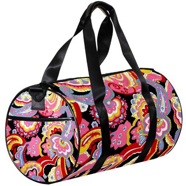 Сумка-мішок для подорожей, спорту та йоги, вінтажний квітковий принт Каштан, сумка для фітнесу, ручна поклажа