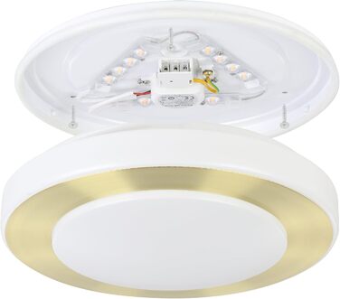 Стельовий LED-світильник EGLO Capri, сталь, білий та золотий