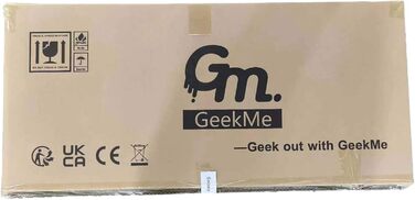 Електросамокат GeekMe для дітей 6-12 років, з регульованим кермом, різнокольоровими неоновими ліхтарями та Bluetooth, синій