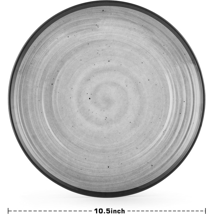 Набір меламінового посуду для 8 осіб, 24 предмети кемпінгового посуду, включаючи тарілки та миски, ідеально підходить для садових вечірок, вечірок на терасі, караванів
